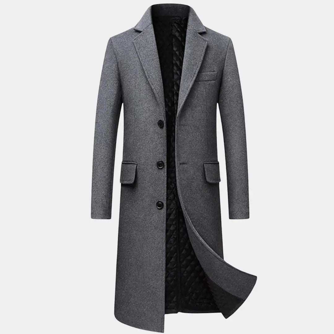 Authentique Manteau Long Shelby Gris