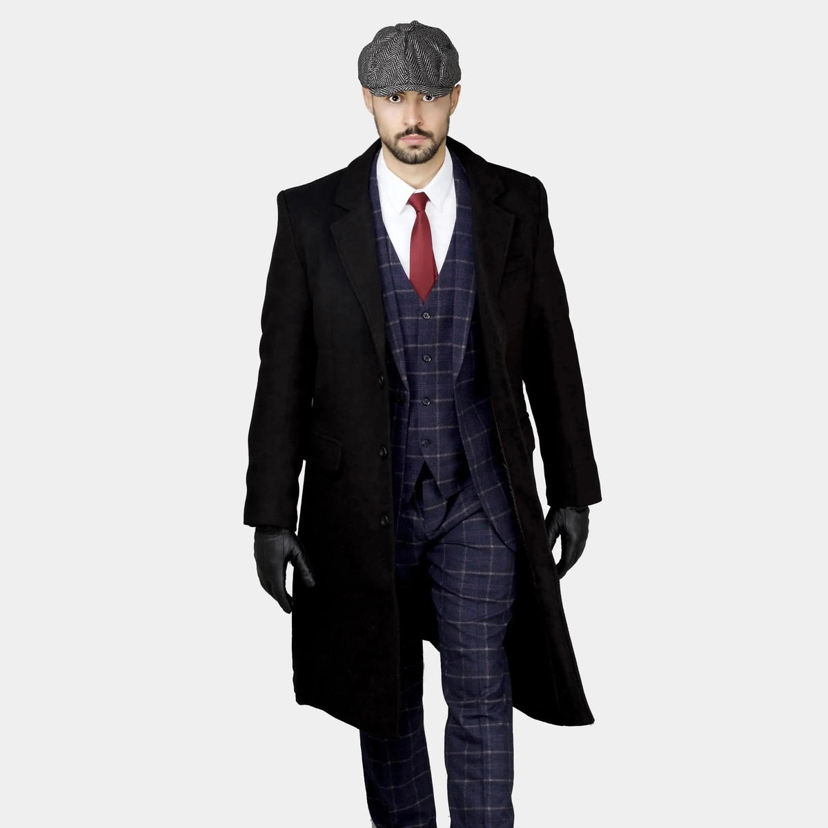 Authentique Manteau Long Shelby Noir