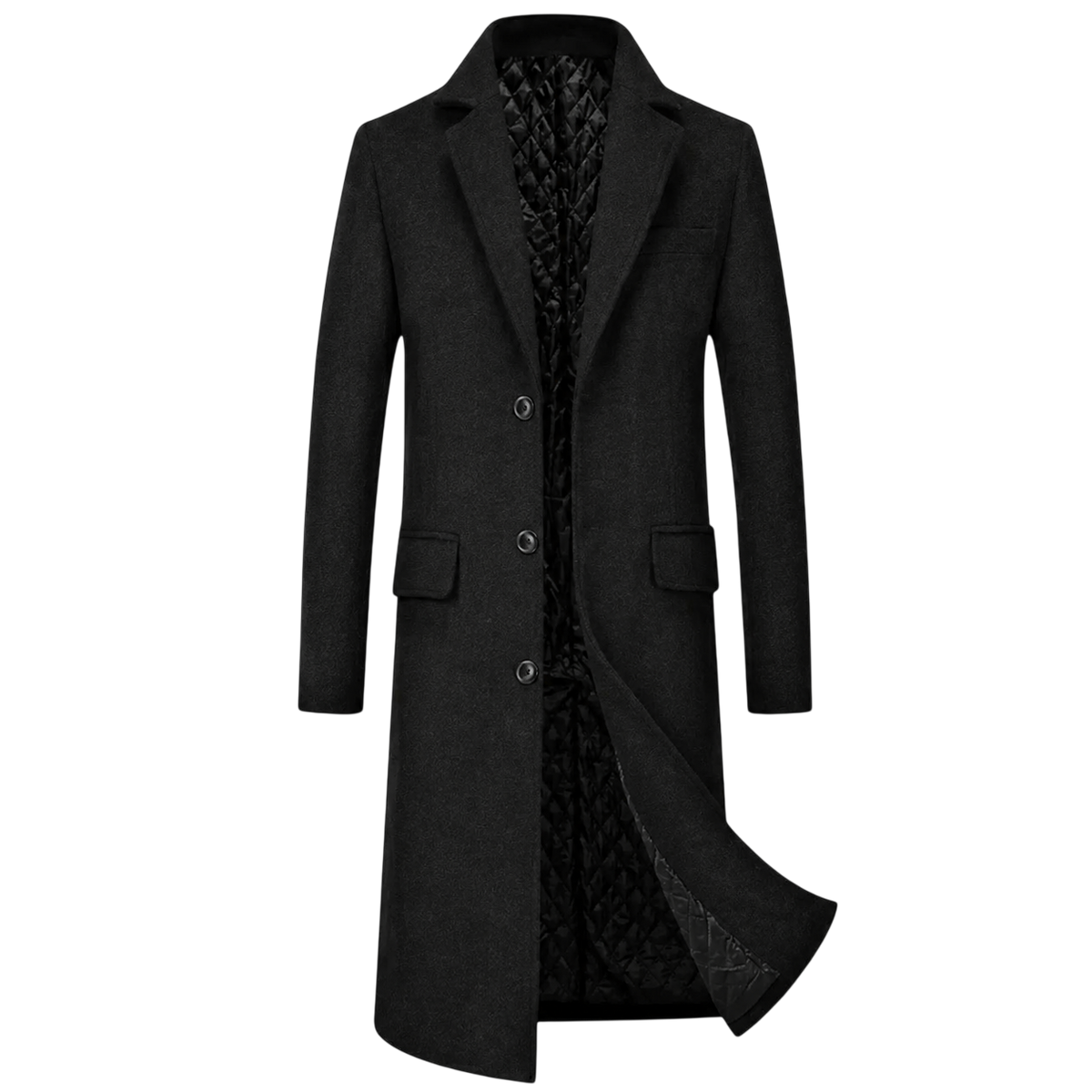 Authentique Manteau Long Shelby Noir