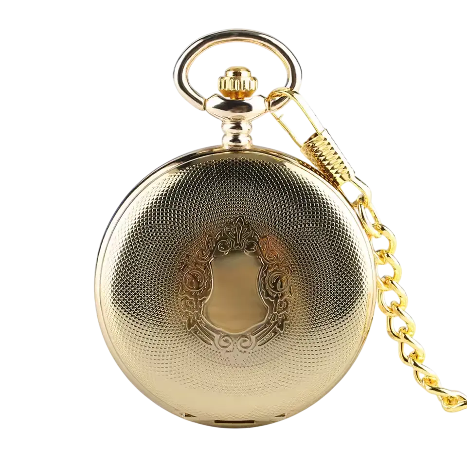 Reloj de bolsillo dorado