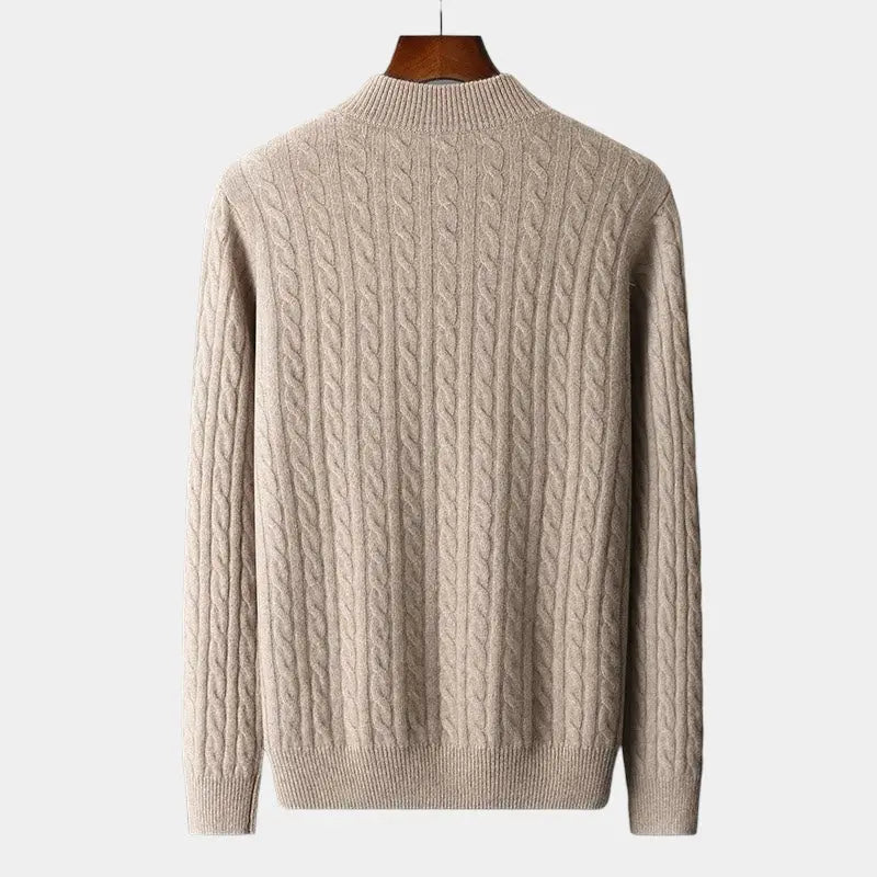 Pull en laine à quart de zip Tommy