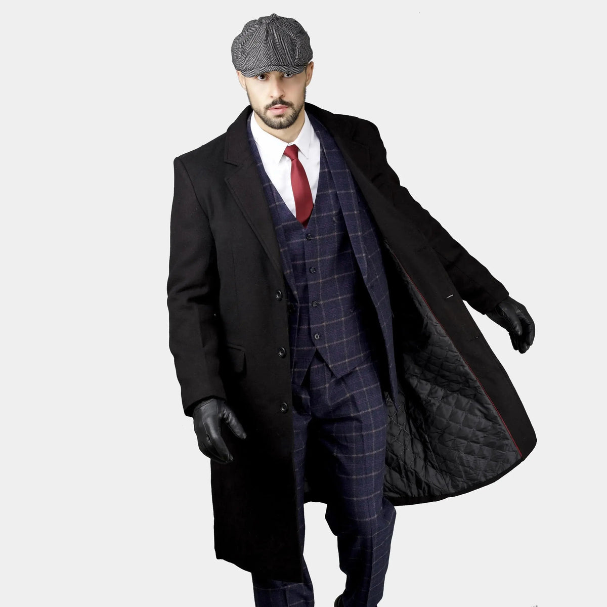 Authentique Manteau Long Anglais Noir