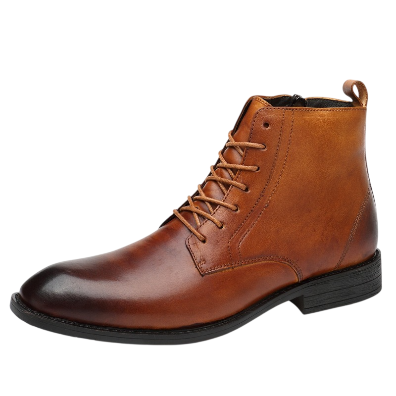 Bottes Tommy en cuir marron clair