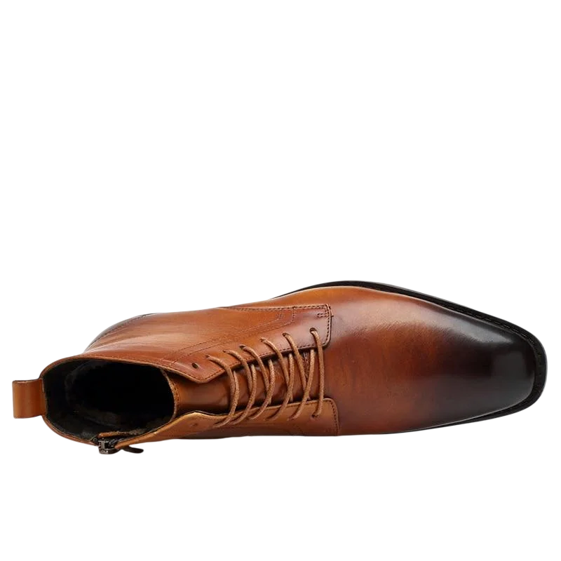 Bottes Tommy en cuir marron clair