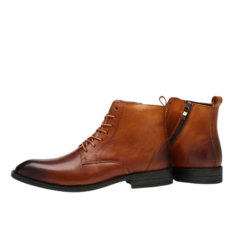 Bottes Tommy en cuir marron clair