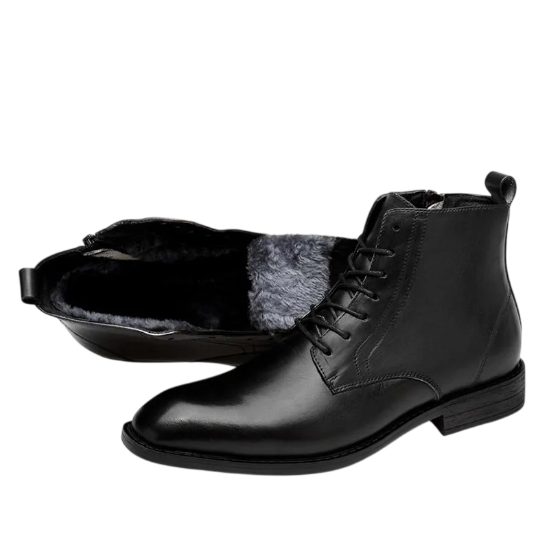 Tommy black leather boots
